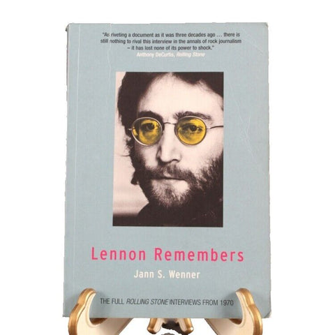 Verso Jann S. Wenner Lennon Remembers Soft Cover Book