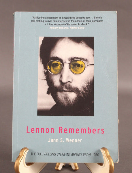 Verso Jann S. Wenner Lennon Remembers Soft Cover Book
