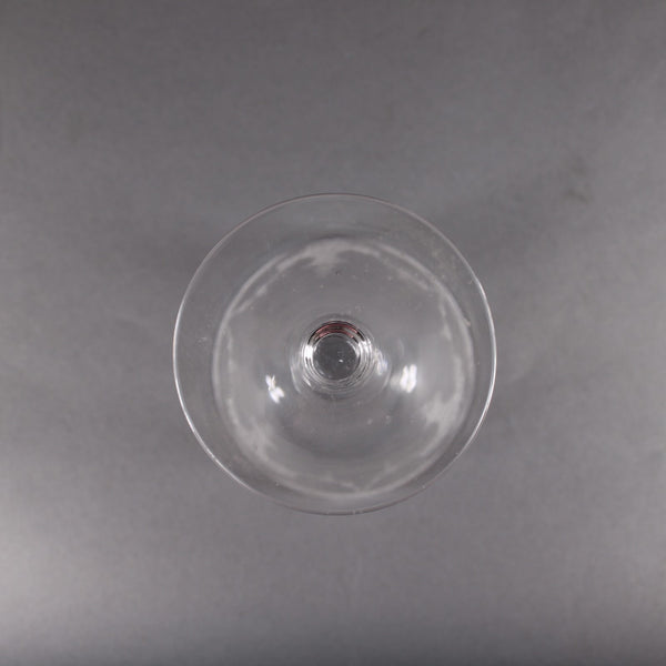 Fruit Basket 7" Wine Vintage Unbranded Clear Etched Fruit Basket 7" Wine Glass