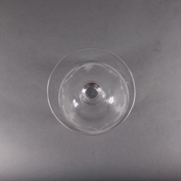 Fruit Basket 7" Wine Vintage Unbranded Clear Etched Fruit Basket 7" Wine Glass