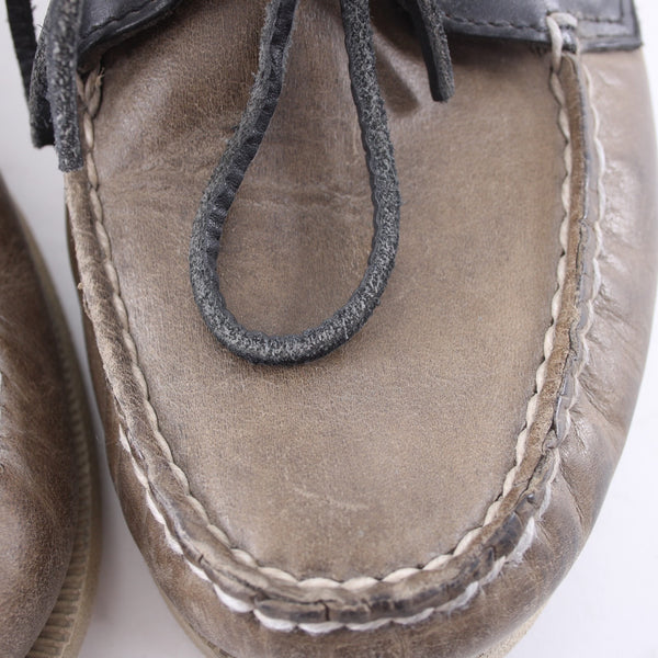 Sperry Shoes Top Sider Sz 8.5 M Brown Black Non Marking Leather Shoes