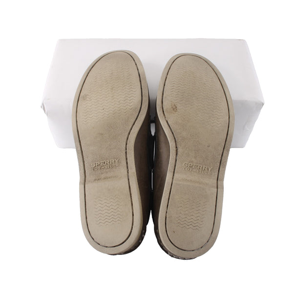 Sperry Shoes Top Sider Sz 8.5 M Brown Black Non Marking Leather Shoes