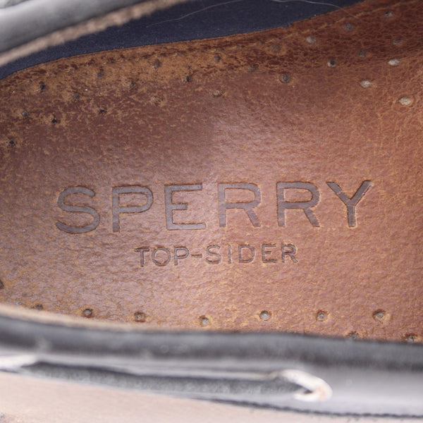 Sperry Shoes Top Sider Sz 8.5 M Brown Black Non Marking Leather Shoes