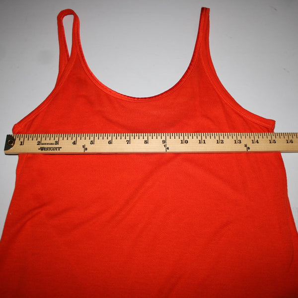 Rag & Bone Sz SP Orange Ribbed Slip Sides 100% Lyocell Silky Tank Top