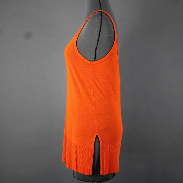 Rag & Bone Sz SP Orange Ribbed Slip Sides 100% Lyocell Silky Tank Top