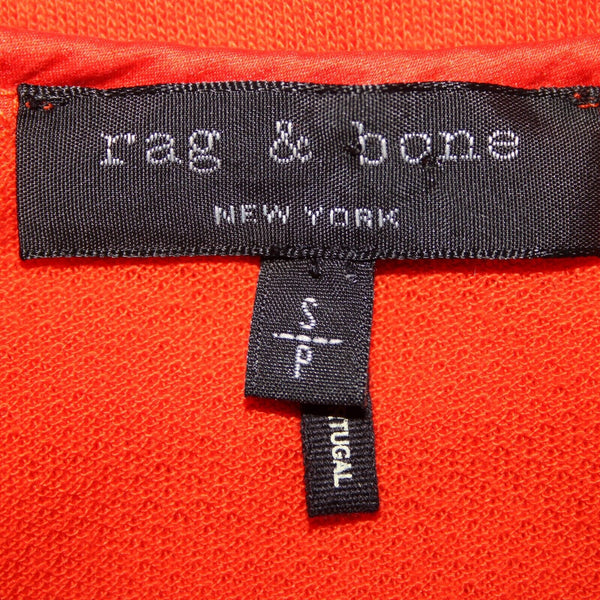Rag & Bone Sz SP Orange Ribbed Slip Sides 100% Lyocell Silky Tank Top