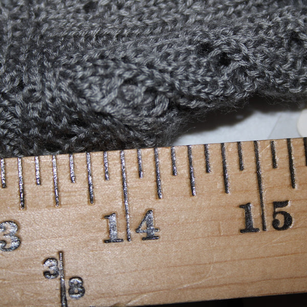 Fylo By Nylon NEW $35 Sz S P Gray Open Knit Turtleneck 100% Acrylic Tunic Top