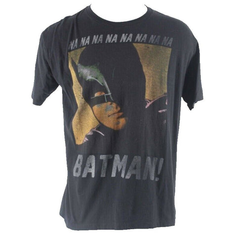 Batman Classic DC Comics  TV Series Sz XL Black Multi 100% Cotton Tee Shirt