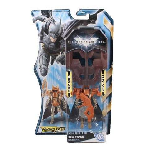 Mattel NEW DC The Dark Knight Rises Deluxe Saw Strike Batman Action Figure