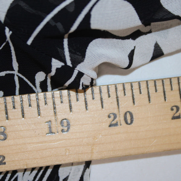 Joseph Ribkoff Chiffon Wrap Creations Sz 8 Black White Mesh No Fabric Label Wrap