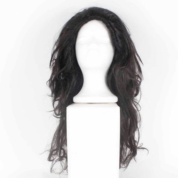 California Costume Collections NEW Dark Brown Long Curly Cover Model Wig