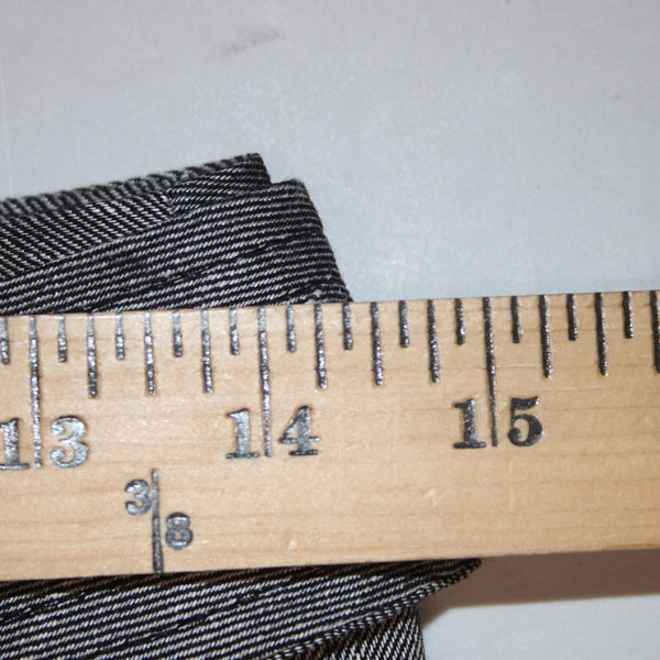 WHBM Pant NEW $110 Sz 4 x 27 Black White Tapered Ankle Belted Linen Poly Pant