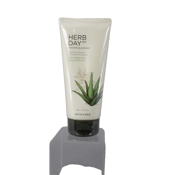 The Face Shop Cleanser NEW Herb Day 365 Master Blending Foaming Cleanser