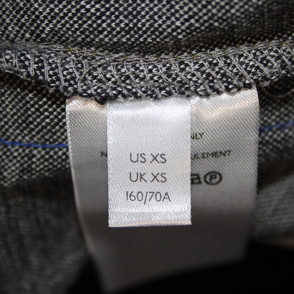 Maeve Sz S Black White Plaid Side Lime Blue Metallic Stripes Pocket Ctn Bld Pant