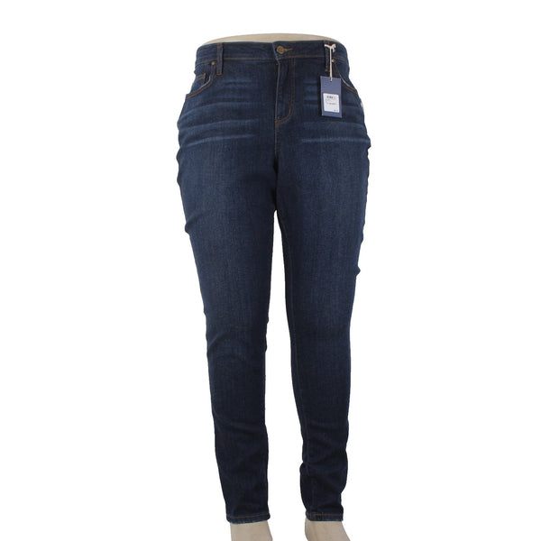 Caslon Jeans NEW $89 Sz 18W x 32 Blue Denim Medium Wash Skinny Cotton Jeans