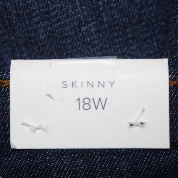 Caslon Jeans NEW $89 Sz 18W x 32 Blue Denim Medium Wash Skinny Cotton Jeans