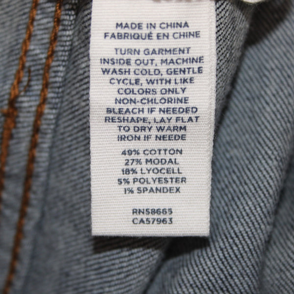 Caslon Jeans NEW $89 Sz 18W x 32 Blue Denim Medium Wash Skinny Cotton Jeans