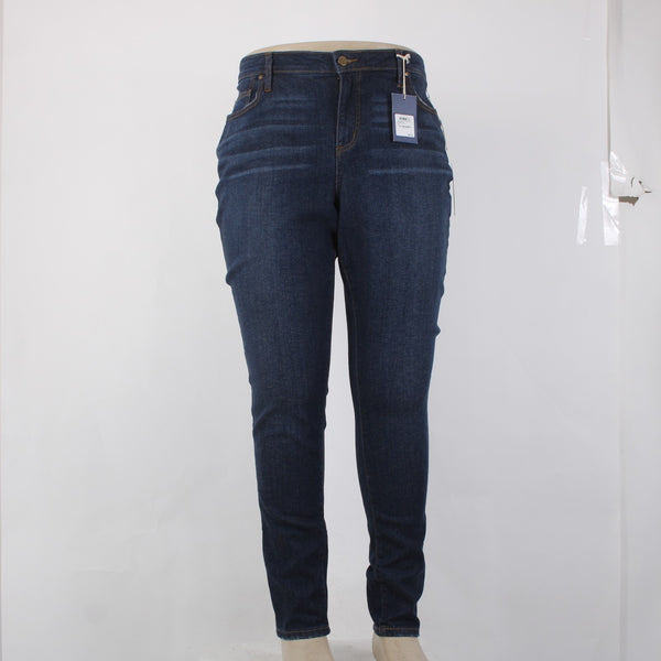 Caslon Jeans NEW $89 Sz 18W x 32 Blue Denim Medium Wash Skinny Cotton Jeans