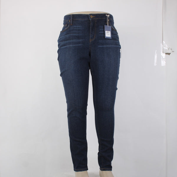 Caslon Jeans NEW $89 Sz 18W x 32 Blue Denim Medium Wash Skinny Cotton Jeans