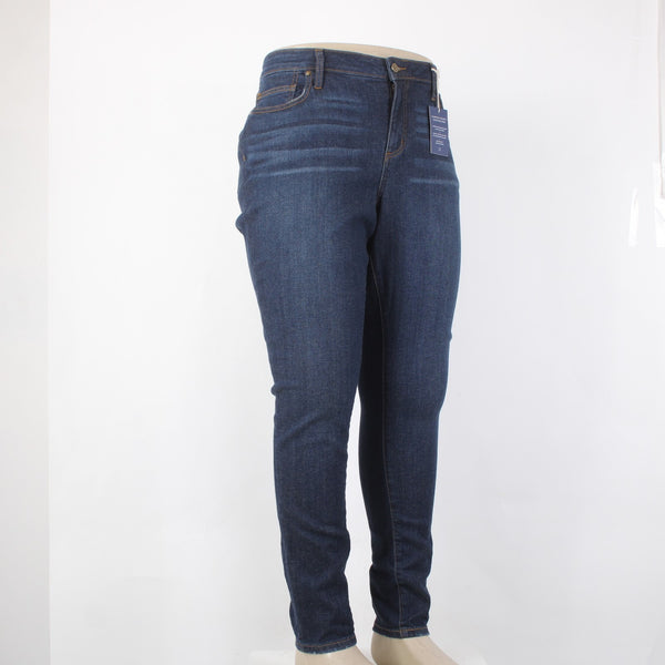 Caslon Jeans NEW $89 Sz 18W x 32 Blue Denim Medium Wash Skinny Cotton Jeans