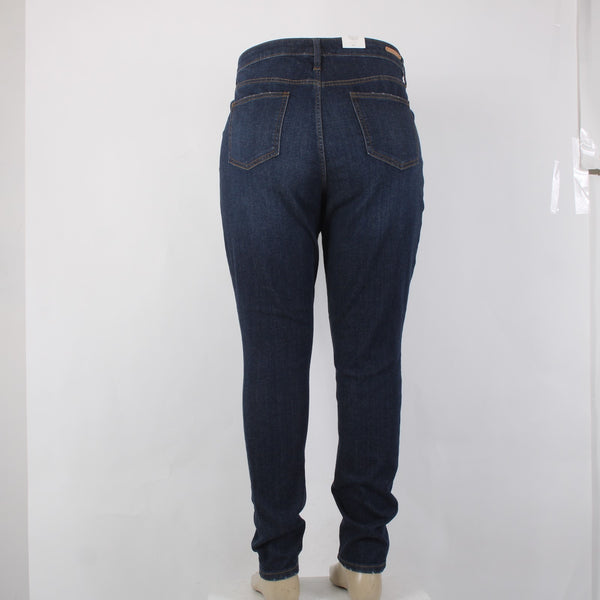 Caslon Jeans NEW $89 Sz 18W x 32 Blue Denim Medium Wash Skinny Cotton Jeans