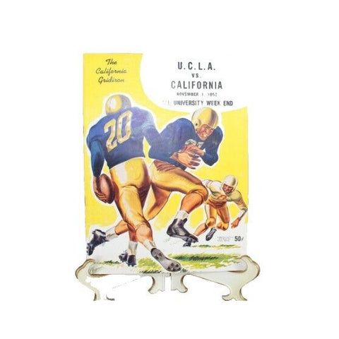 The California Gridiron UCLA Vs California 1952 Program Book
