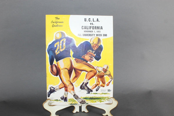 The California Gridiron UCLA Vs California 1952 Program Book