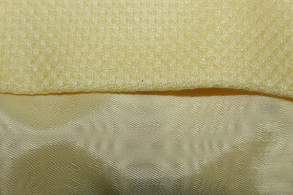 ESCADA Sz 44 Yellow Textured Lined Straight 100% Cashmere Skirt