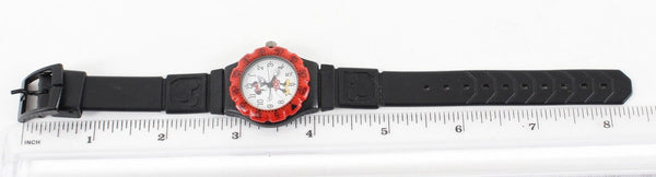 Disney Time Works 8.5 in Black Red Water Resistant Minnie Mouse Wrist Watch