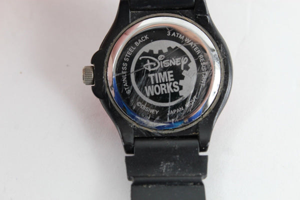 Disney Time Works 8.5 in Black Red Water Resistant Minnie Mouse Wrist Watch