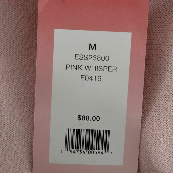 Simply Scarlett NEW $88 Sz M Pink Whisper Zip Back Rayon Nylon Wrap Sweater
