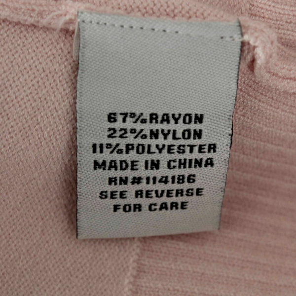 Simply Scarlett NEW $88 Sz M Pink Whisper Zip Back Rayon Nylon Wrap Sweater