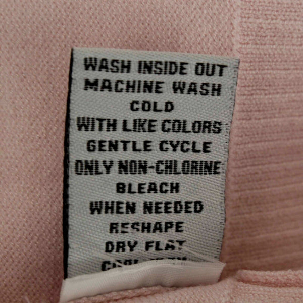 Simply Scarlett NEW $88 Sz M Pink Whisper Zip Back Rayon Nylon Wrap Sweater