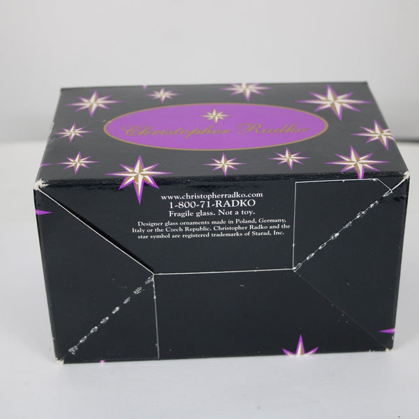 Christopher Radko 5" Multi Color Chef Santa Claus In Cupcake Christmas Ornament