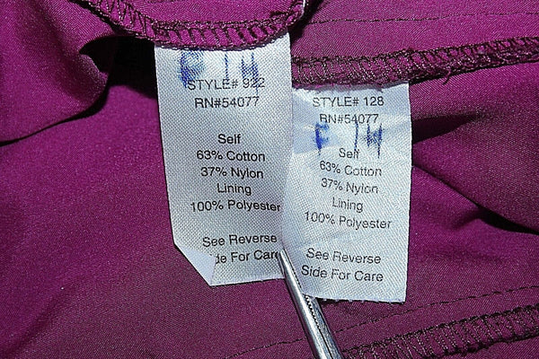 CAbi Sz 6 Purple Lace Over Lining Cotton Nylon Polyester Skirt Suit
