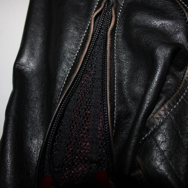 Harley Davidson NEW  Sz XL Black Collared Pockets Leather Polyester Lined Jacket
