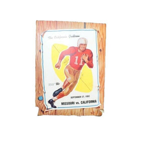The California Gridiron Missouri Vs California 1952 Program Book