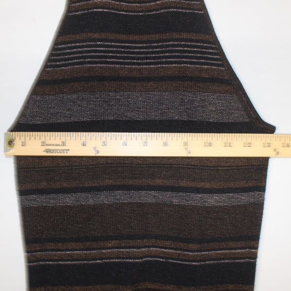 House Of Harlow 1960 Dress Sz S Black Brown Multi Metallic Viscose Poly Bodycon