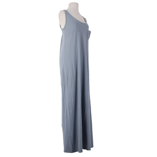 Rebecca Beeson Dress Sz 2 Blue Sleeveless Round Neck 100% Cotton Dress