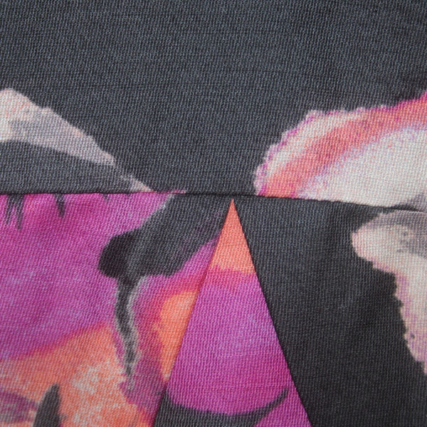 Banana Republic Dress NEW $140 Sz 8 Gray Pink Multi Colored Rayon Linen Dress