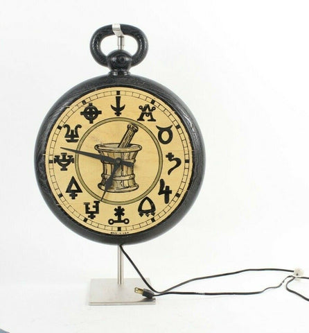 Vintage Textured Plastic Working Apothecary Clock