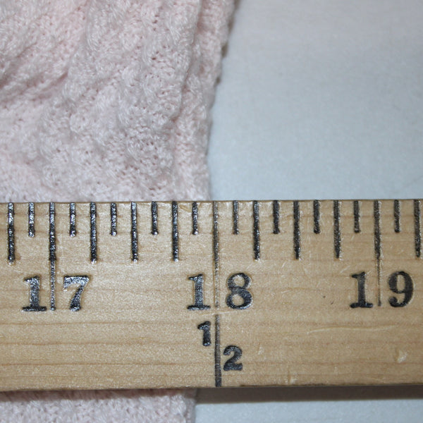 J Jill Sweater Sz M Light Pink Round Neck Knit Cotton Viscose Nylon Sweater