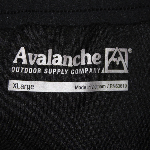 Avalanche AW Pant Sz XL x 29 Black Cargo Pockets Elastic Waist Poly Spandex Pant