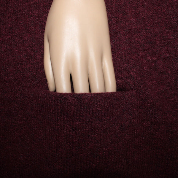 Treasure Bond Cardigan Sz XS Burgundy Purple Buttons Pockets Acrylic Cardigan