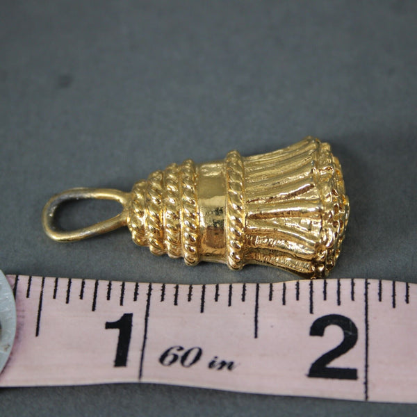 Ivana Goldtone Detachable Fringe Dangle 1.75" Huggie Clip On Earrings