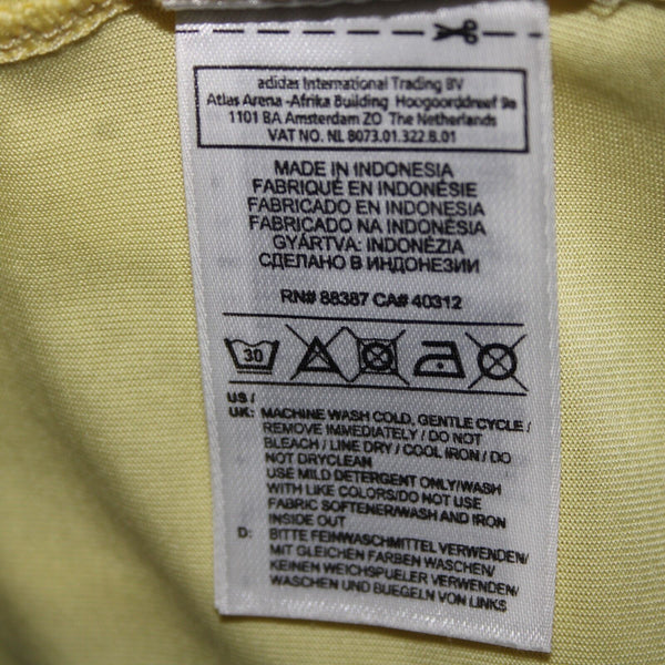 Adidas Stella McCartney Sz 36 Yellow Adjustable Back Lyocell Polyester Top