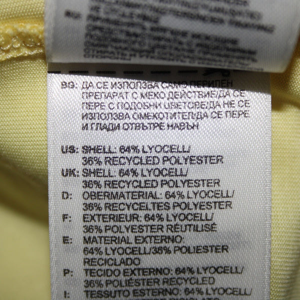 Adidas Stella McCartney Sz 36 Yellow Adjustable Back Lyocell Polyester Top