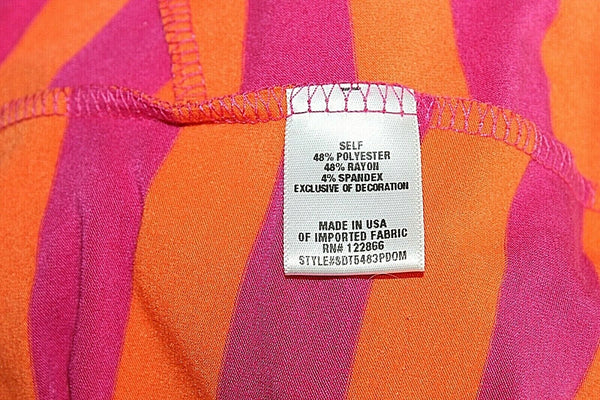 Zunie XL/16 Pink Orange Sequins Polyester Rayon Spandex Girls Maxi Dress