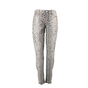 7 For All Mankind NEW $218 Sz 28 X 29 Brown Multi Skinny Cotton Blend Pant