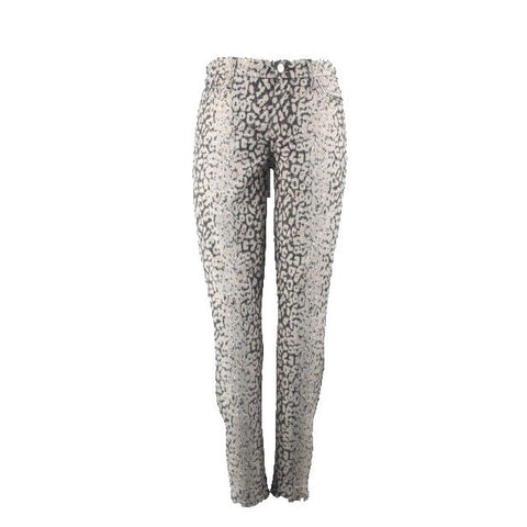 7 For All Mankind NEW $218 Sz 28 X 29 Brown Multi Skinny Cotton Blend Pant